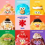 セサミストリートマーケットのかき氷、苺ミルクのエルモ＆“ミルクティー香る”バートなど全8種｜写真1