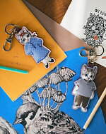 グッチ、ヒグチユウコが描く“ねこのボー＆ボリス”主役のバッグやチャーム付き財布｜写真10