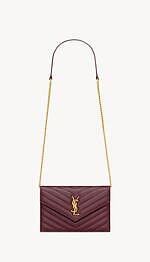 サンローランのV字キルティング財布、“モロッコのヴィラ”着想ボルドー＆ベージュカラーで｜写真12