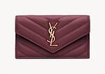 サンローランのV字キルティング財布、“モロッコのヴィラ”着想ボルドー＆ベージュカラーで｜写真2
