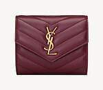 サンローランのV字キルティング財布、“モロッコのヴィラ”着想ボルドー＆ベージュカラーで｜写真6