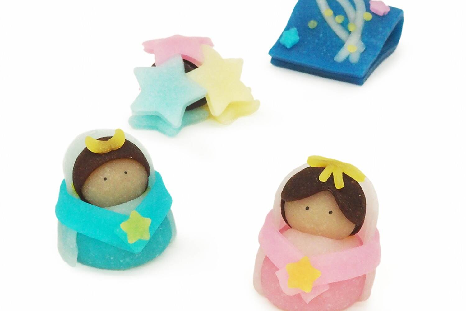 “織姫と彦星”モチーフの七夕限定生八ッ橋が京都駅で、聖護院八ッ橋総本店の「ニキニキ」から