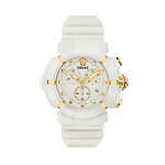 ヴェルサーチェ“メデューサ輝く”クロノグラフ腕時計、パステルブルーやピンクで｜写真3