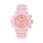 ヴェルサーチェ“メデューサ輝く”クロノグラフ腕時計、パステルブルーやピンクで｜写真5