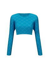 プリーツ プリーズ イッセイ ミヤケの服をまとった女性をカラフルに描いたタンクトップ＆ワンピース｜写真23