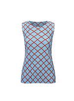 プリーツ プリーズ イッセイ ミヤケの服をまとった女性をカラフルに描いたタンクトップ＆ワンピース｜写真26