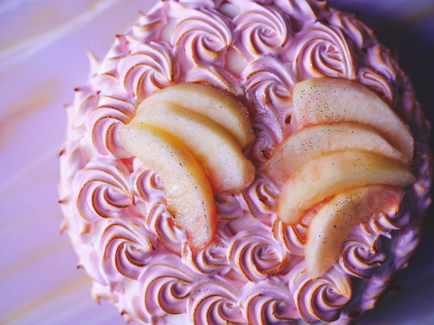 ピーチと紅茶のケーキ