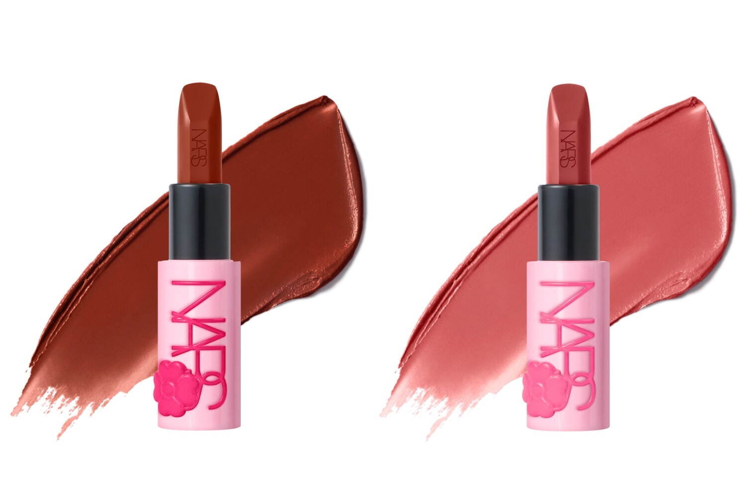 (左から)「NARS エクスプリシット リップスティック」805A,822A 各5,280円＜限定品＞