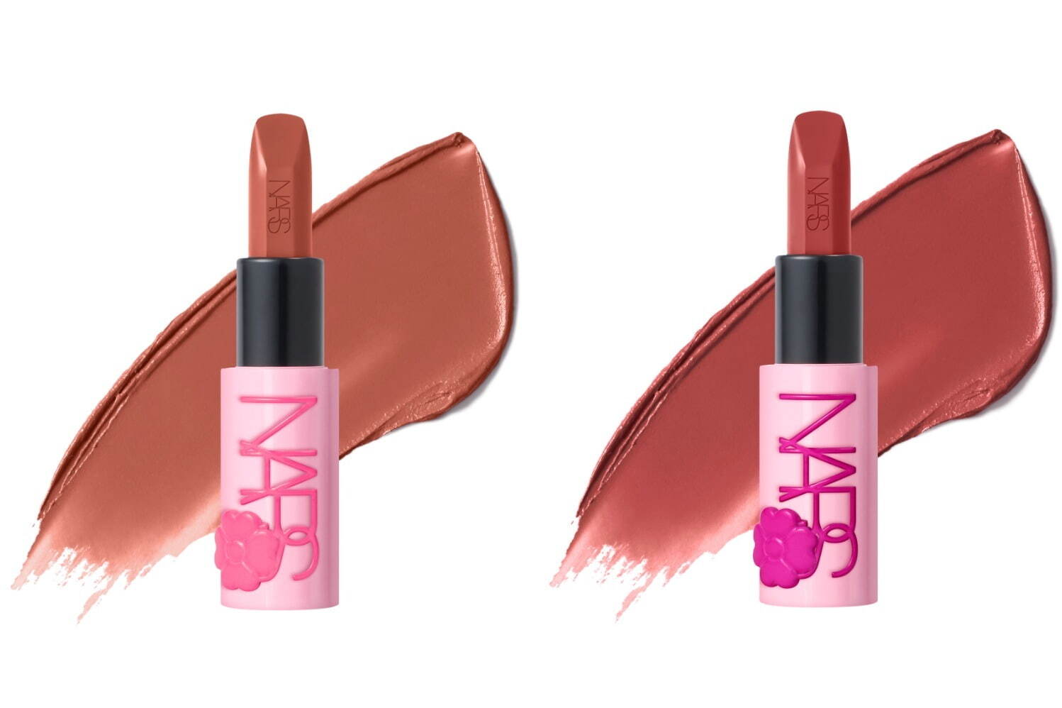 (左から)「NARS エクスプリシット リップスティック」811A,869A 各5,280円＜限定品＞
