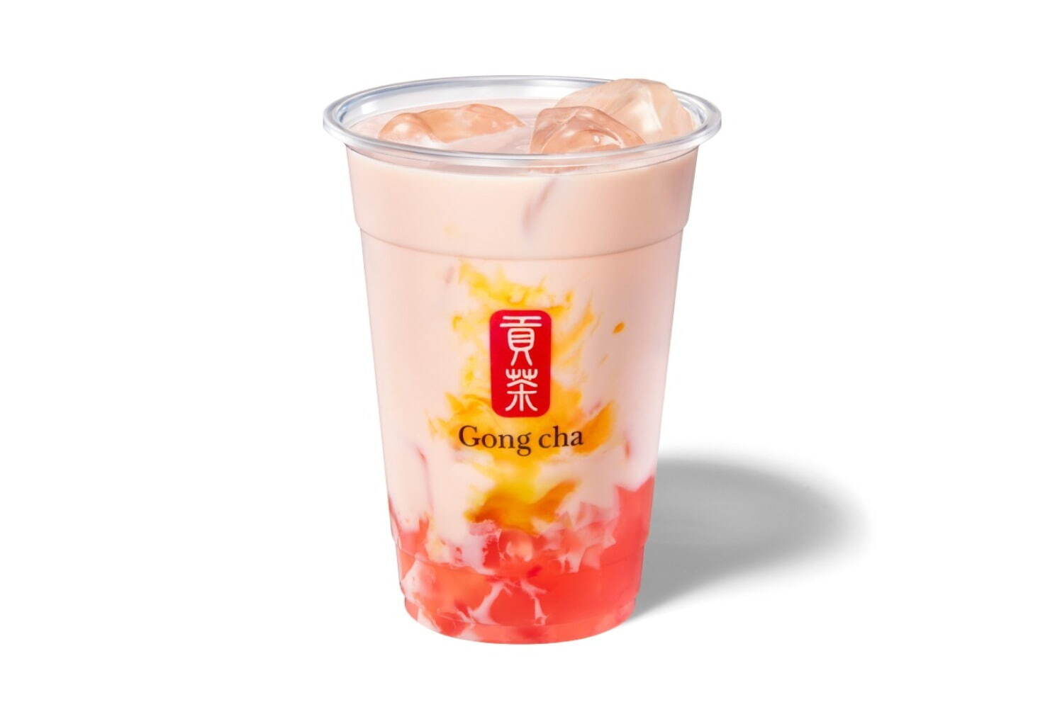 ゴンチャ真夏の桃ドリンク、“ごろごろ”ピーチ果肉入りミルク