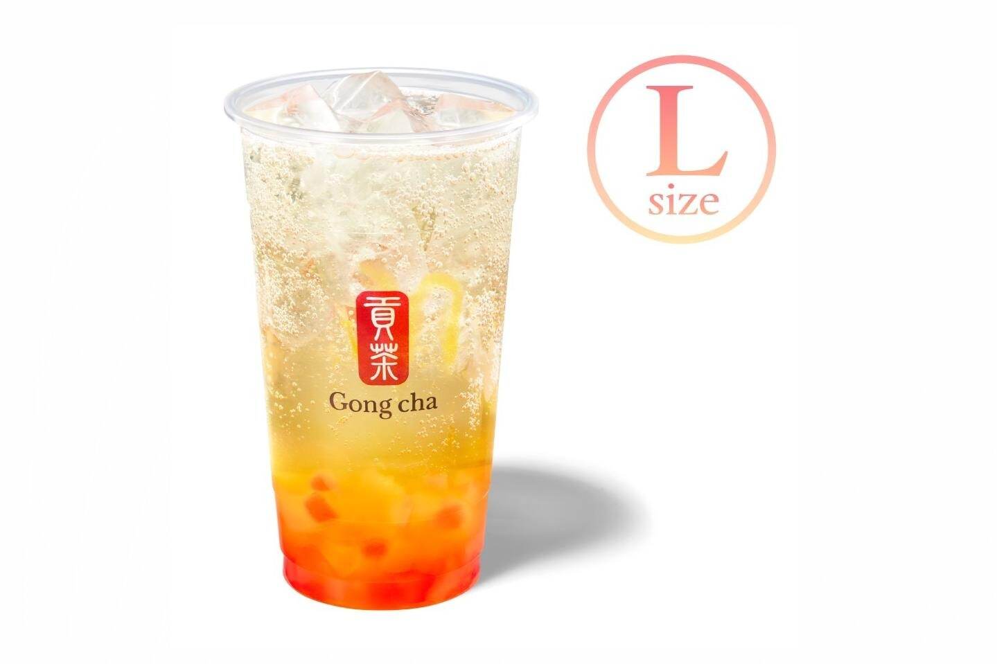 「ドリーミー ピーチ スパークリングティー」Lサイズ 740円