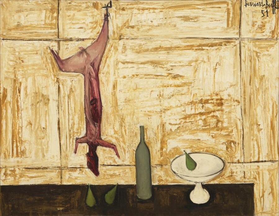 ベルナール・ビュフェ 《兎のエコルシェ》 1951年