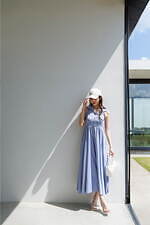 スナイデルの夏ワンピース、ひだまりイエローの刺繍キャミワンピ＆花びら風レイヤードレス｜写真12