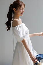 スナイデルの夏ワンピース、ひだまりイエローの刺繍キャミワンピ＆花びら風レイヤードレス｜写真5