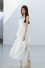 スナイデルの夏ワンピース、ひだまりイエローの刺繍キャミワンピ＆花びら風レイヤードレス｜写真9