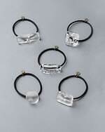 ハリオのヘアゴム、ゆらめく水面＆溶ける霜柱イメージのガラス装飾｜写真16