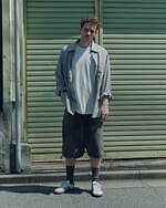 アンセルム“ダメージ加工”のペインターデニムショーツ、1LDK限定で｜写真7