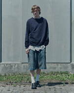 アンセルム“ダメージ加工”のペインターデニムショーツ、1LDK限定で｜写真6