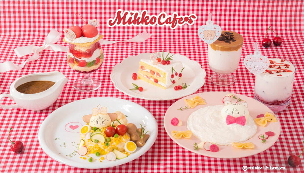 「ミッコカフェ」東京と大阪で、白ねこ「ムース」のふわふわパスタ＆ティラミス風厚焼きパンケーキ｜写真2