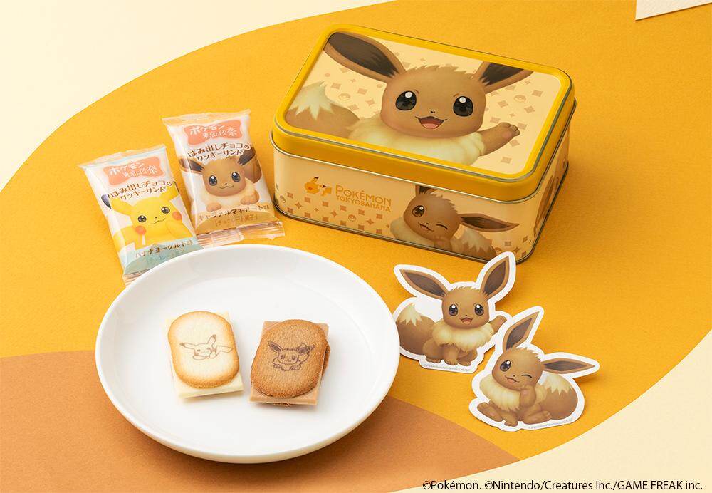 ポケモン東京ばな奈 はみ出しチュウのクッキーサンド スペシャル缶(イーブイ) 12枚入 1,998円 