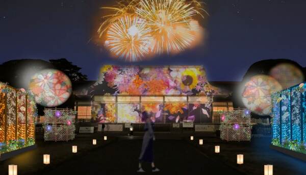 小金井公園「花と光のムーブメント」江戸から昭和へ、移り変わる時代の情緒を表現した夏のライトアップ｜写真2
