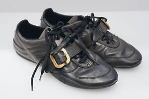 ミュウミュウ“バックルストラップ”が甲を覆う革製スニーカー、パイソン×ナイロンのスニーカーも｜写真7