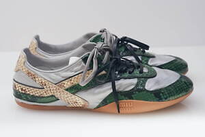 ミュウミュウ“バックルストラップ”が甲を覆う革製スニーカー、パイソン×ナイロンのスニーカーも｜写真18