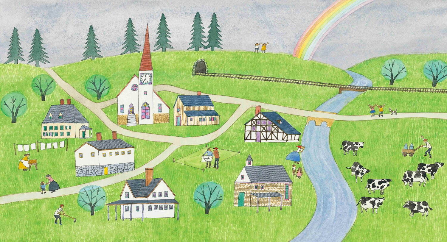 安野光雅の展覧会「安野先生のふしぎな学校」高知で、絵本原画