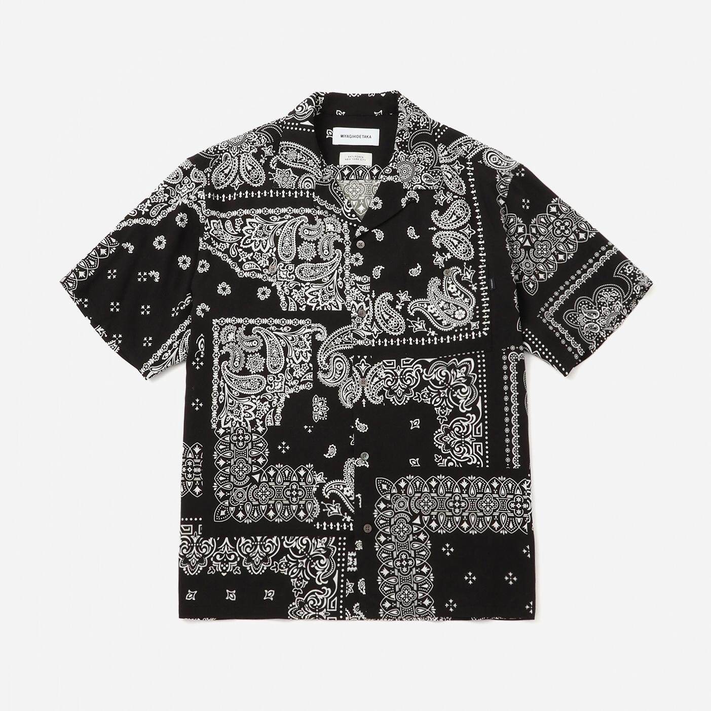 サタデーズニューヨークシティ 総柄シャツ Lサイズ サタデーズ ニューヨークシティ×ミヤギヒデタカ、“バンダナ柄