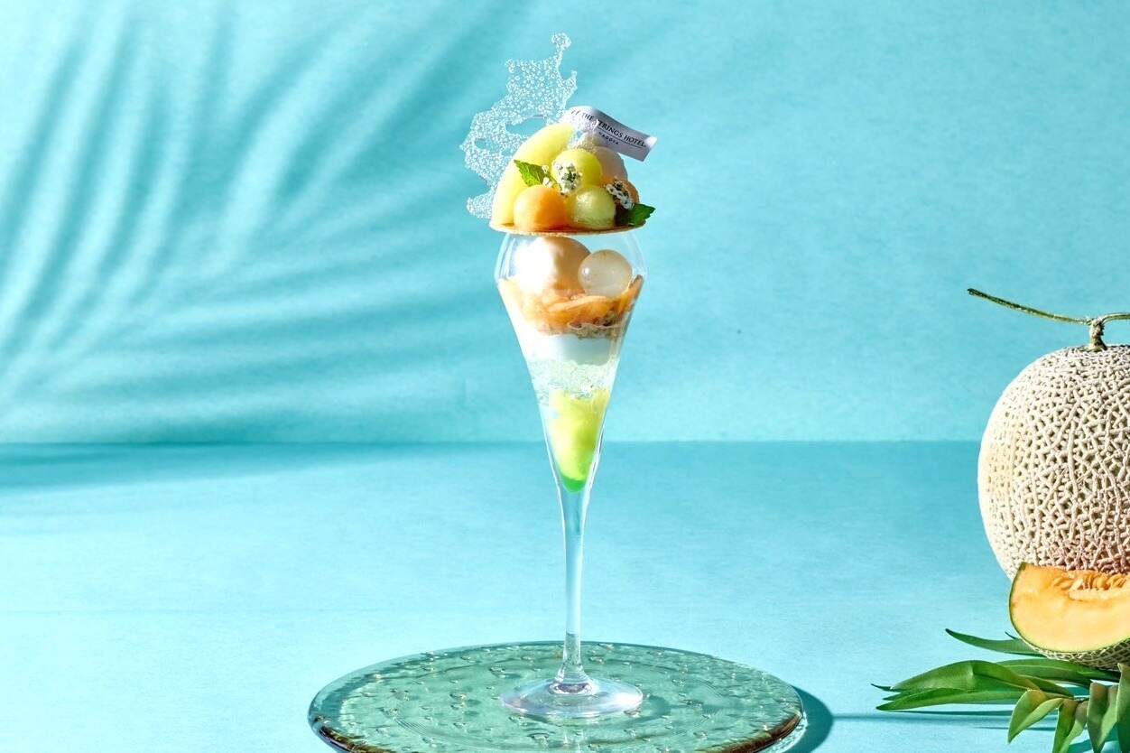 “大人のクリームソーダ”着想のWメロンパフェ、ストリングスホテル 名古屋から