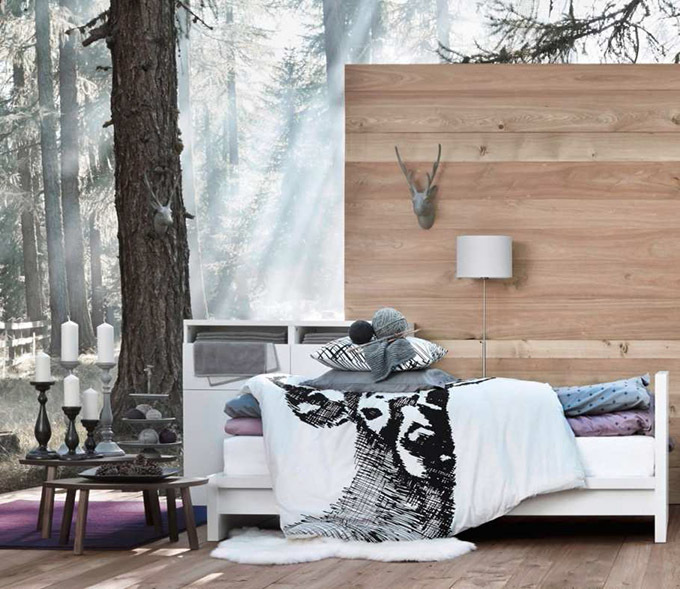 イケアから限定コレクション「シャレー」発売 - 鹿モチーフの寝具など、スイスの冬をイメージ | 写真