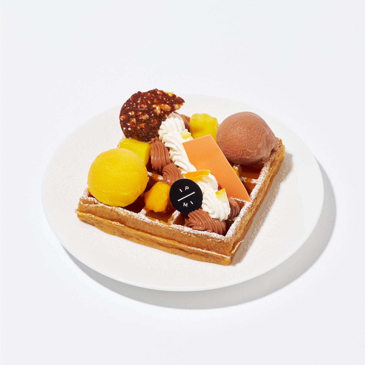 「ワッフル ア ラ ミニュット マンゴ＆ショコラ」1,430円