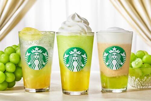 スターバックス新作「グラン マスカット フラペチーノ」マスカット×アールグレイ香るフローズンティーも