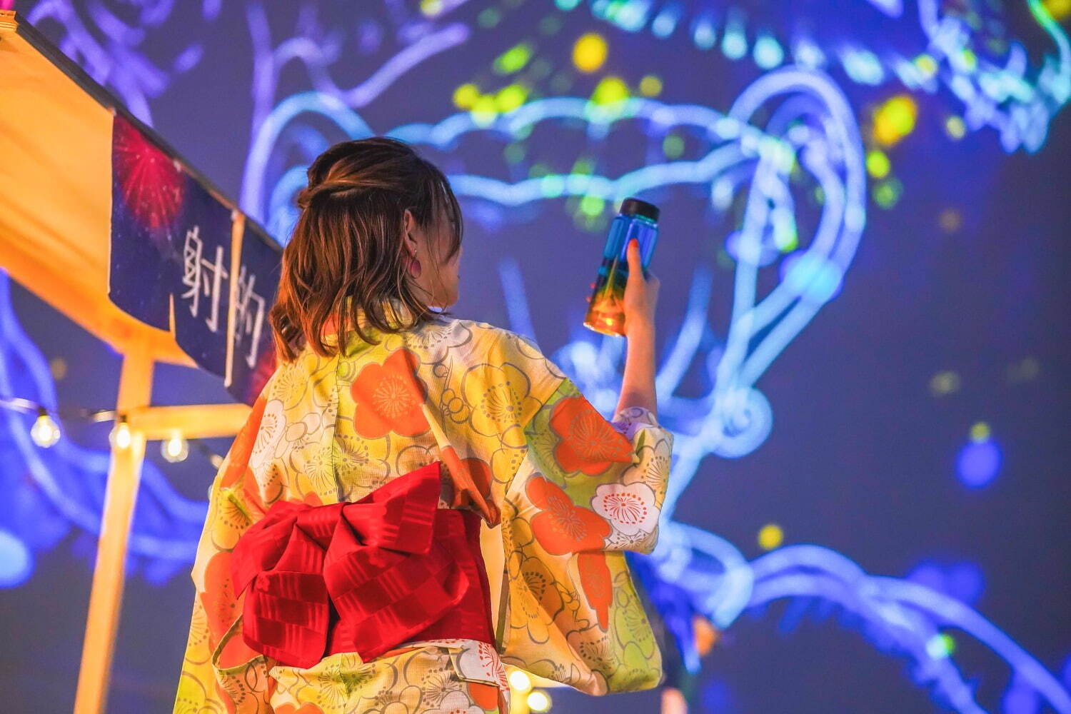 有楽町・プラネタリアTOKYO「星空夏祭り」幻想的な星空と華やかな花火映像、お祭りメニュー＆ゲームも | 写真