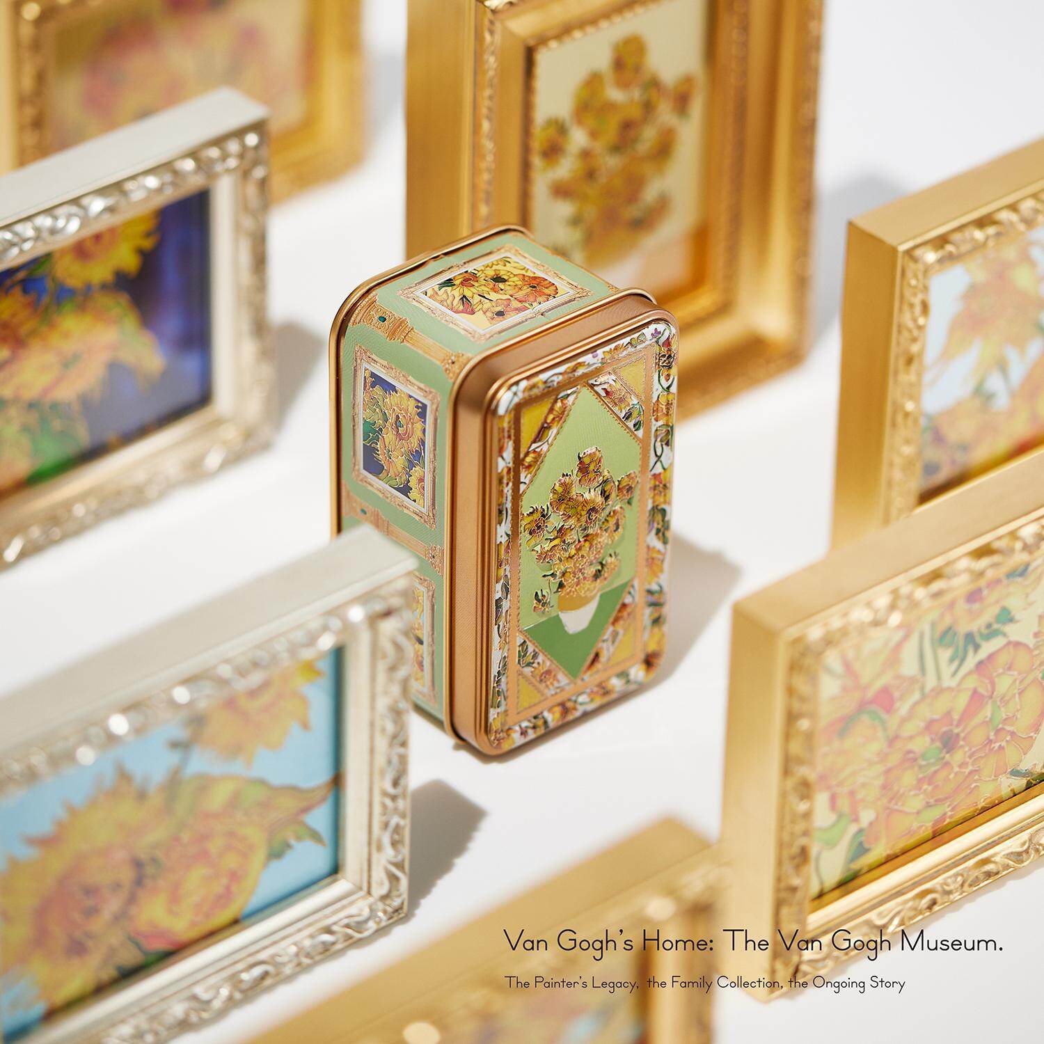 「ゴッホ展 家族がつないだ画家の夢」限定「ひまわり缶」1,350円 