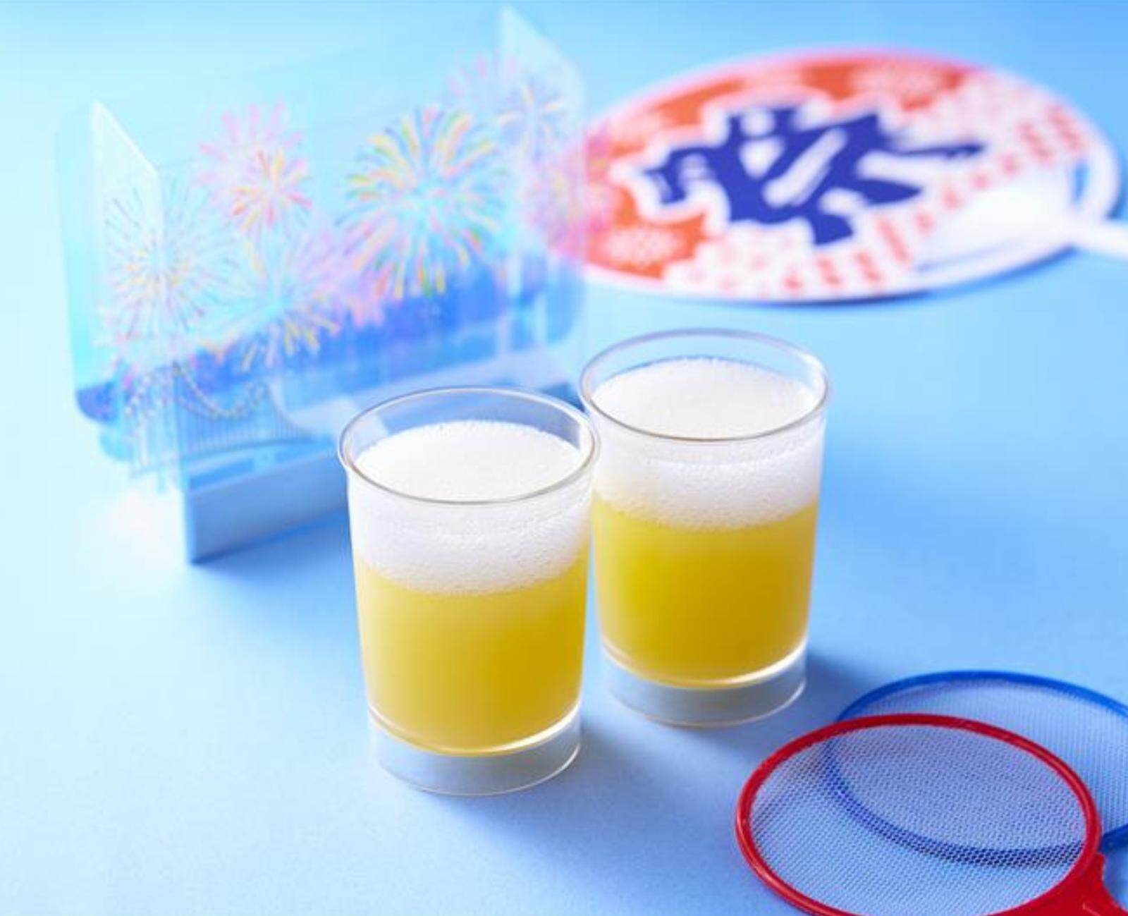 「ビールみたいなオレンジわらび餅ゼリー」270円