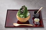 日本橋「山本山 ふじヱ茶房」夏限定の宇治抹茶かき氷、大納言小豆×海苔シロップのやさしい味わい｜写真2