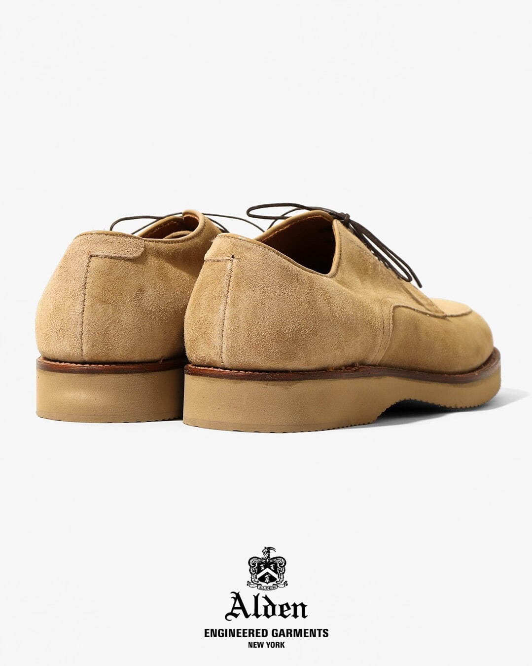 エンジニアド ガーメンツ×オールデンの革靴、スエードや“老舗タンナー”レザーのVチップ｜写真17