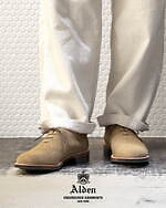 エンジニアド ガーメンツ×オールデンの革靴、スエードや“老舗タンナー”レザーのVチップ｜写真34