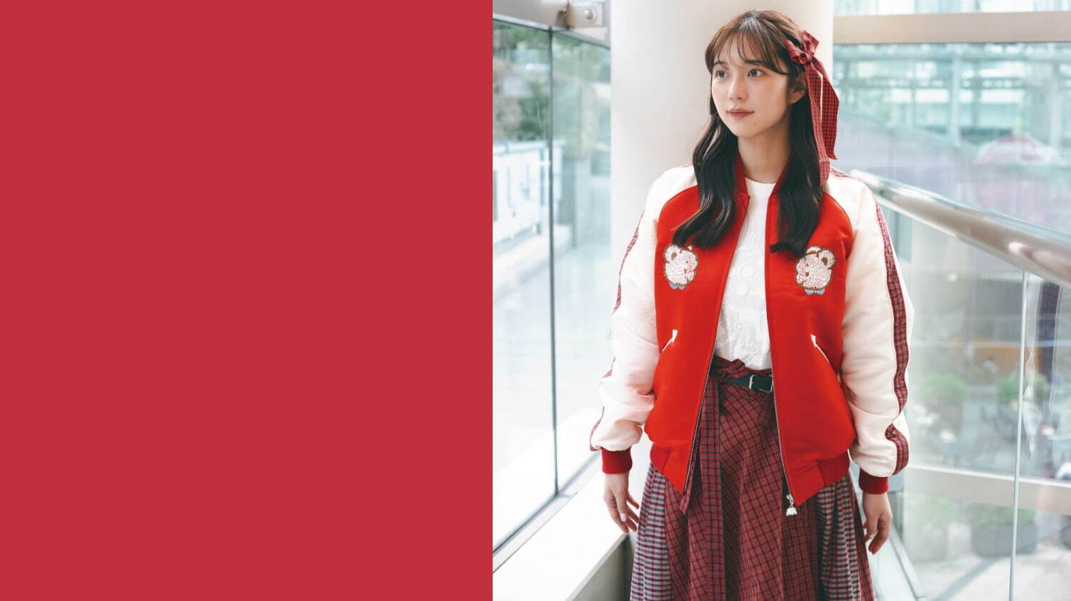 ケイスケカンダ　keisukekandaスカジャン ケイスケ カンダ×ファミリアの大人服“子グマとゾウ”のスカジャン