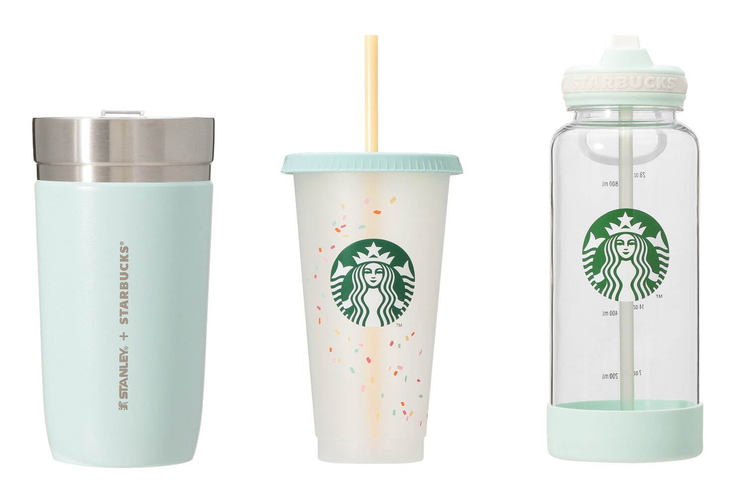 スターバックスの夏グッズ第3弾 - ブルーチェック柄タンブラーや