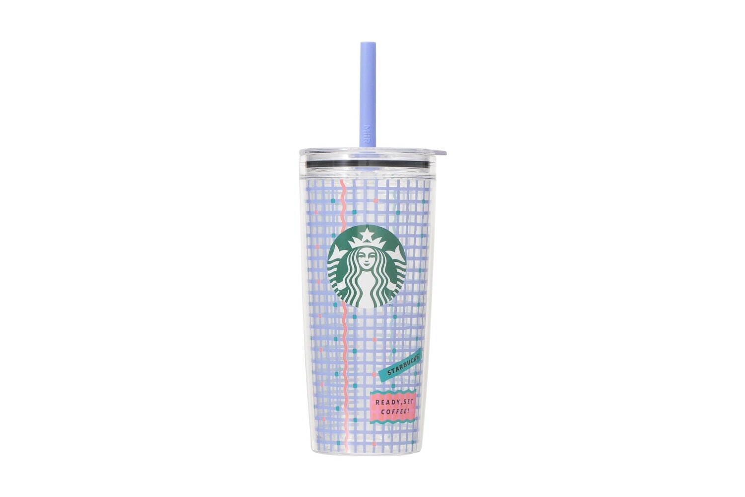 スターバックスの夏グッズ第3弾 - ブルーチェック柄タンブラーや
