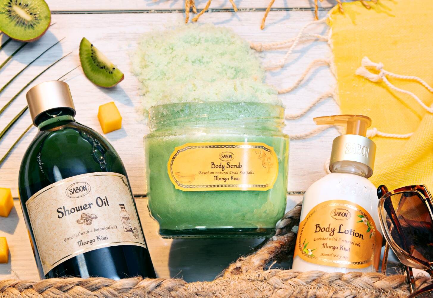 SABON25年夏限定「マンゴー・キウイ」“トロピカルフルーツ香る