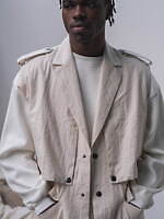 ポリプロイド、ヘリンボーンツイードのステンカラーコート＆“トレンチコート風”ロングジレなど｜写真55