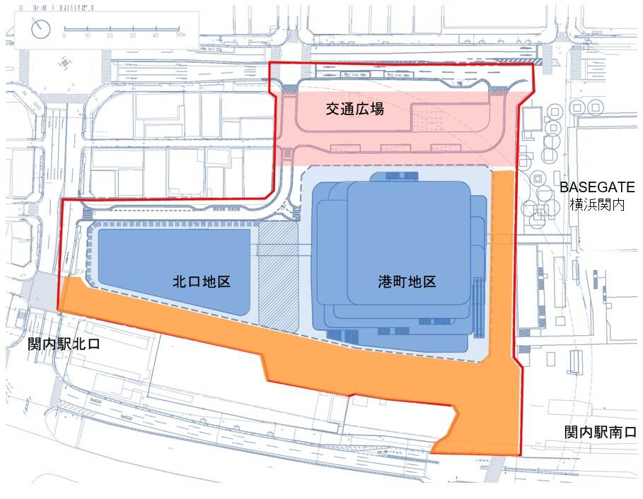横浜・JR関内駅前の再開発、エンターテインメント施設や店舗を備えた複合ビル - 2029年竣工｜写真6