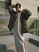 コンバース トウキョウ×タイオン“星柄”キルティングジャケットやボア素材の2WAYコート｜写真28