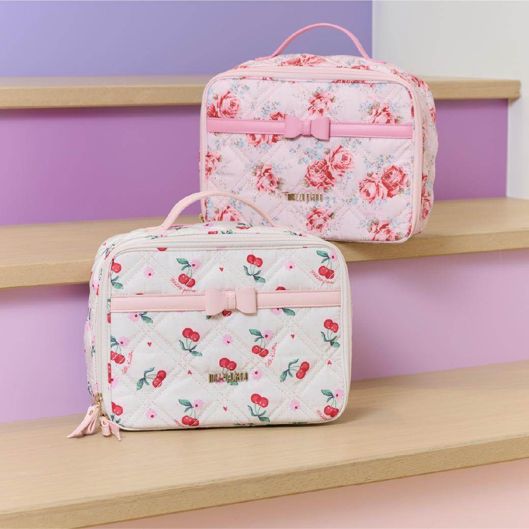 キャス キッドソン×メゾ ピアノ、花柄プリントのフリルトート