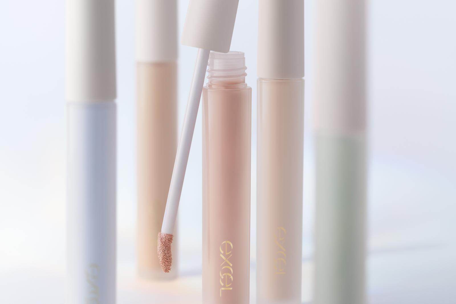 エクセル25年秋ベースメイク、“肌悩みに合わせて選べる”美容液コンシーラー＆ハート型ブラシ