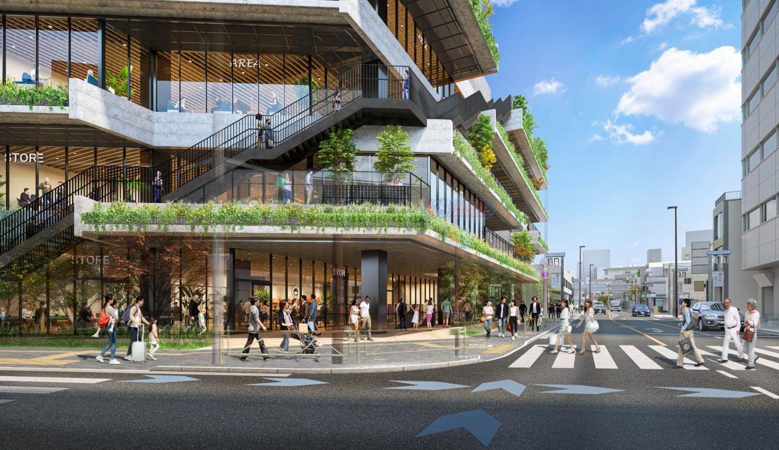 東京・駒沢大学駅前に新商業施設、スターバックスほかベーカリーやレストランが出店｜写真2