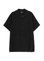 ワイルドサイド ヨウジヤマモト“和柄の龍＆ベトナム地図”刺繍の半袖開襟シャツ｜写真2